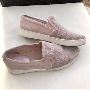 Michael Kors blush pink suede loafers, 8.5M